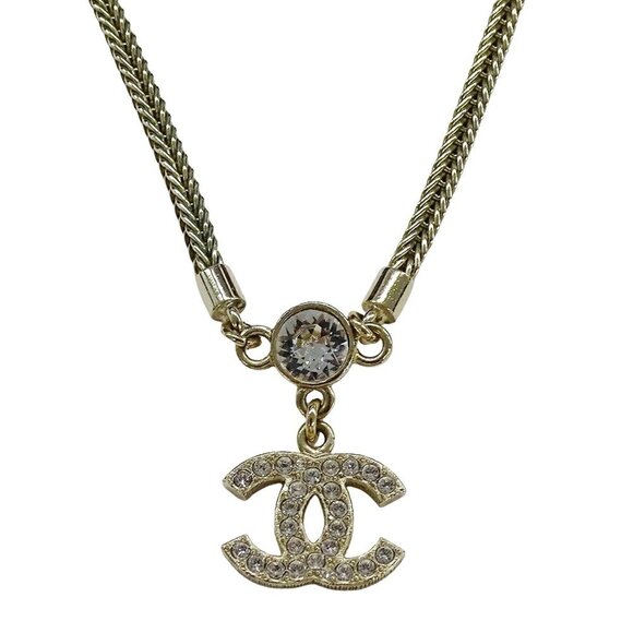 CHANEL Gold Logo Necklace - Picture 5 of 13